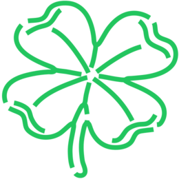 Four leaf green clover
